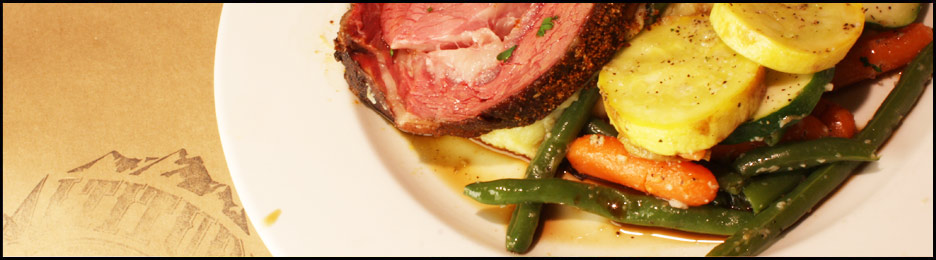 Prime Rib at Altitude Chophouse in Laramie Wyoming